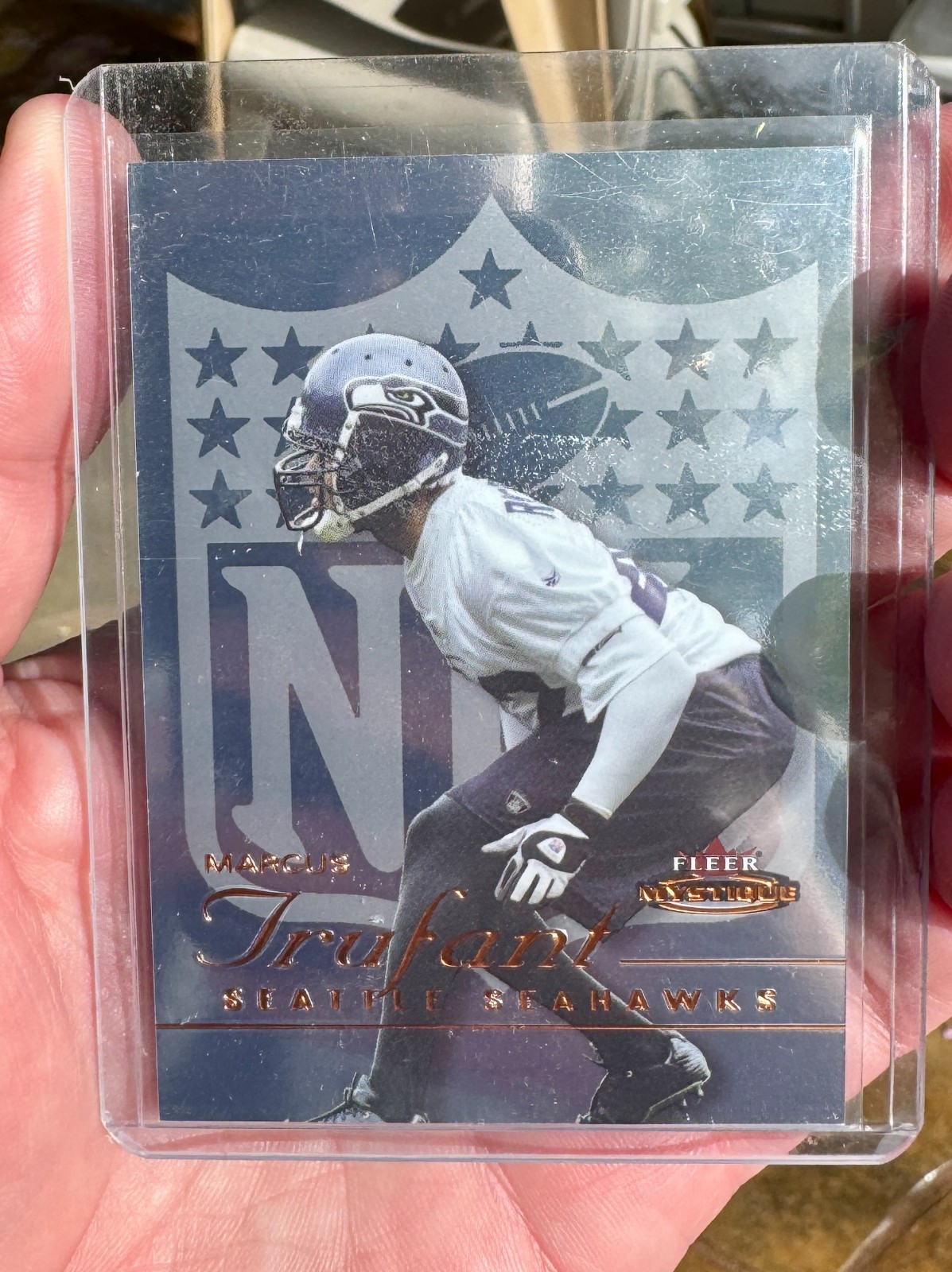 2003 fleer mystique MARCUS TRUFANT rookie #102 seattle seahawks 628/699 $1 ship