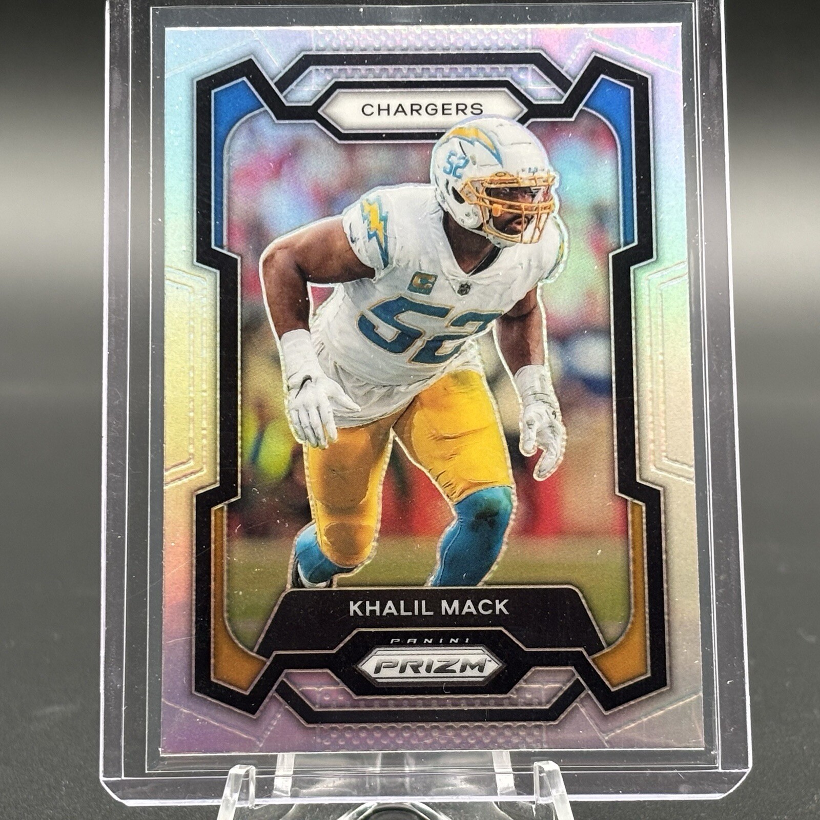 2023 Panini Prizm #160 Khalil Mack Silver Prizm Los Angeles Chargers