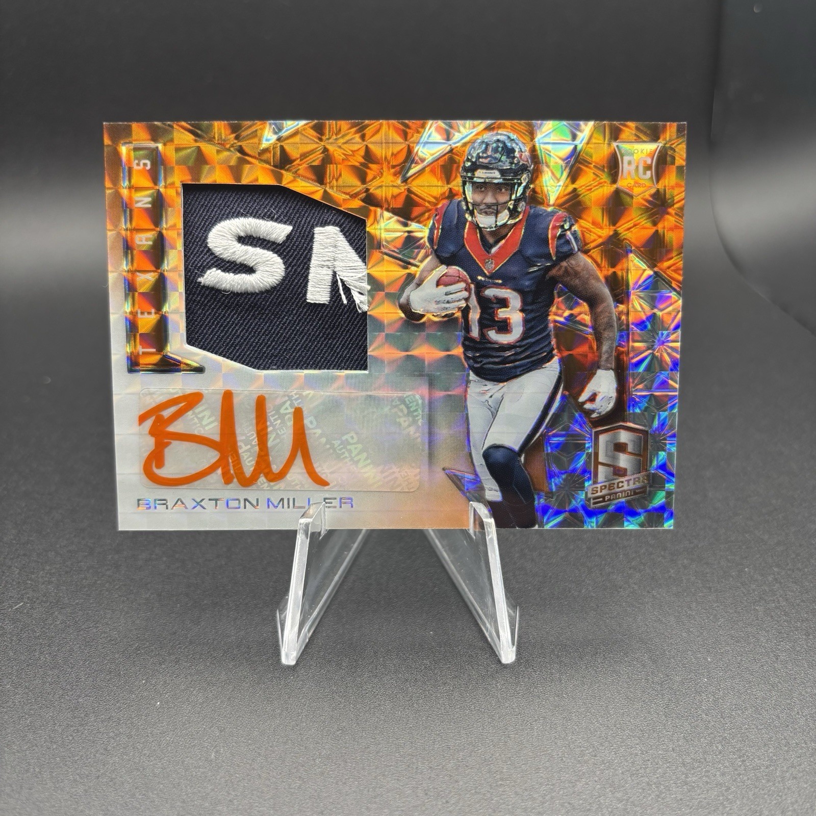 2016 Panini Spectra Orange Braxton Miller Rookie Auto Autograph Patch /3 OSU RC