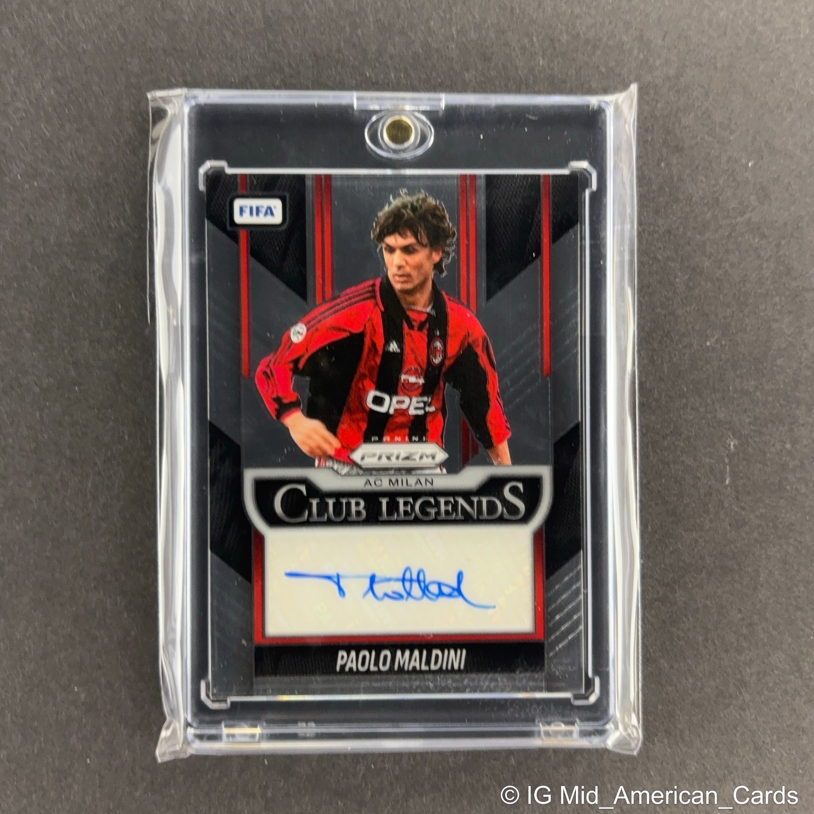Paolo Maldini 2025-26 Panini Prizm Fifa Club Legends Signatures Auto #CL-PM