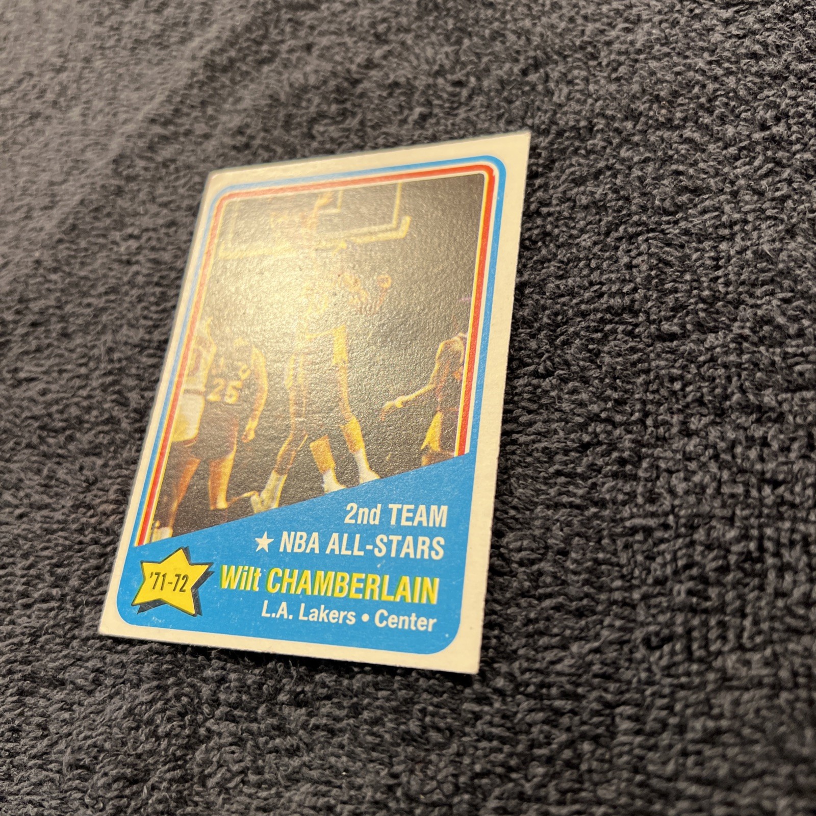 VINTAGE 1972 TOPPS Basketball All Star W.Chamberlain #168 LAKERS GOOD CONDITION