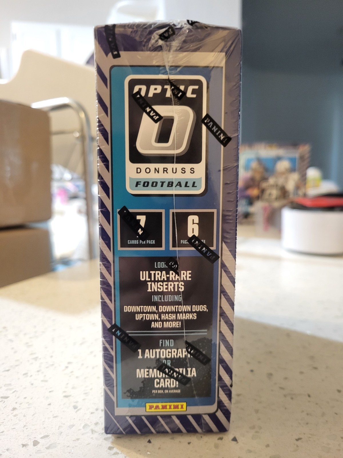 2025 DONRUSS OPTIC FOOTBALL – MEGA BOX – FACTORY SEALED – BLUE HYPER