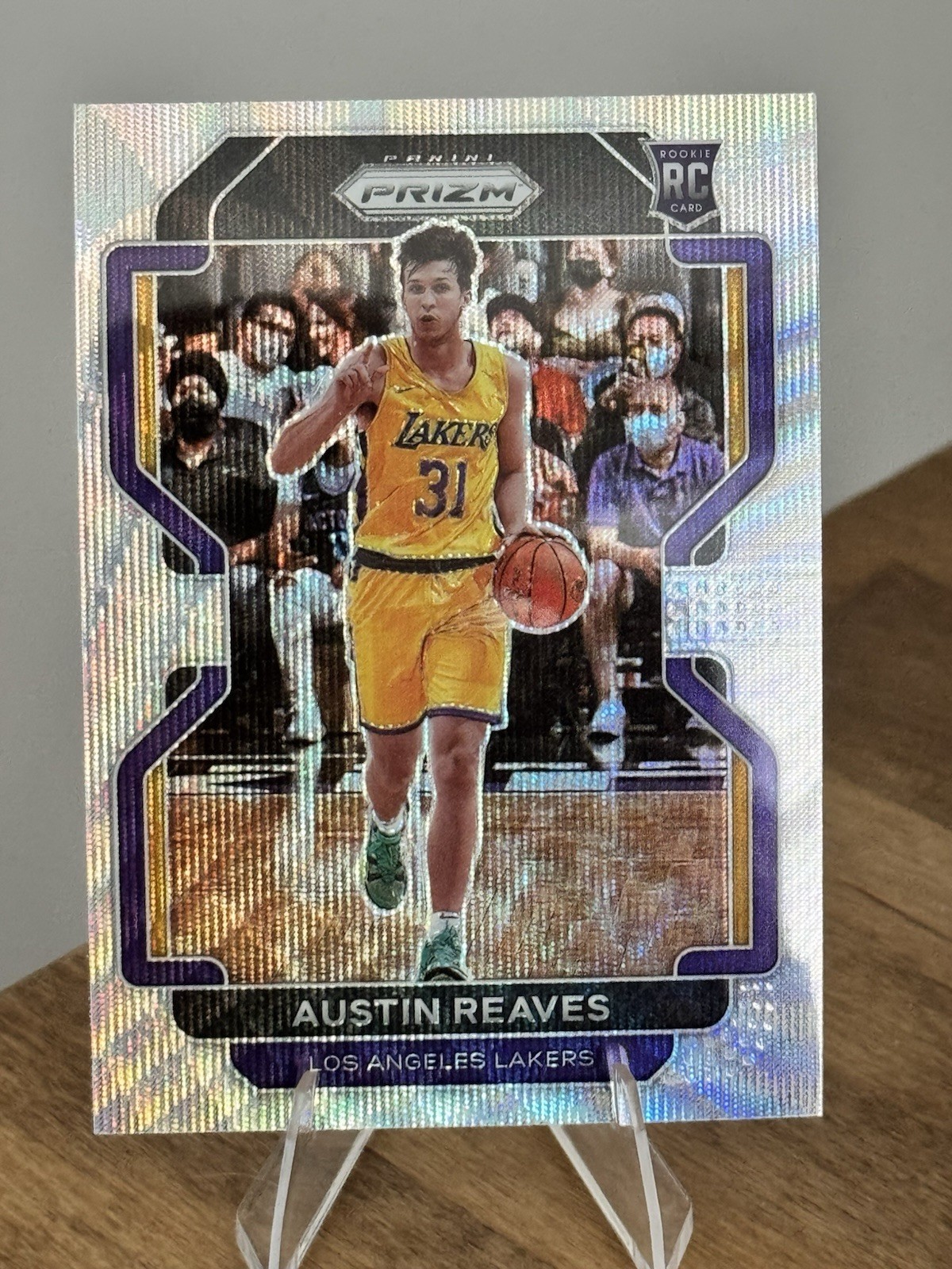 2021-22 Panini Prizm – Austin Reaves #165 Silver Wave Prizm (RC)