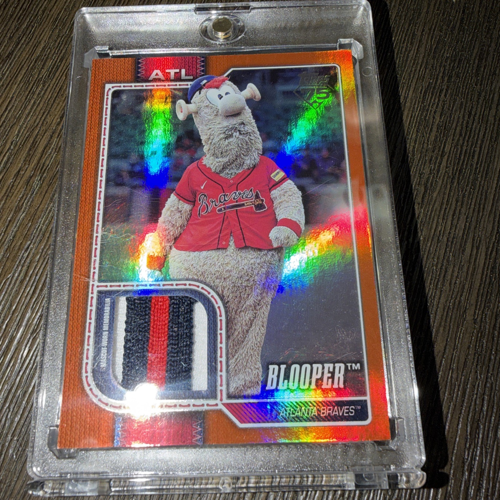 Topps 2026 Series One Blooper Atlanta Braves Mascots Baseball Card Patch /25