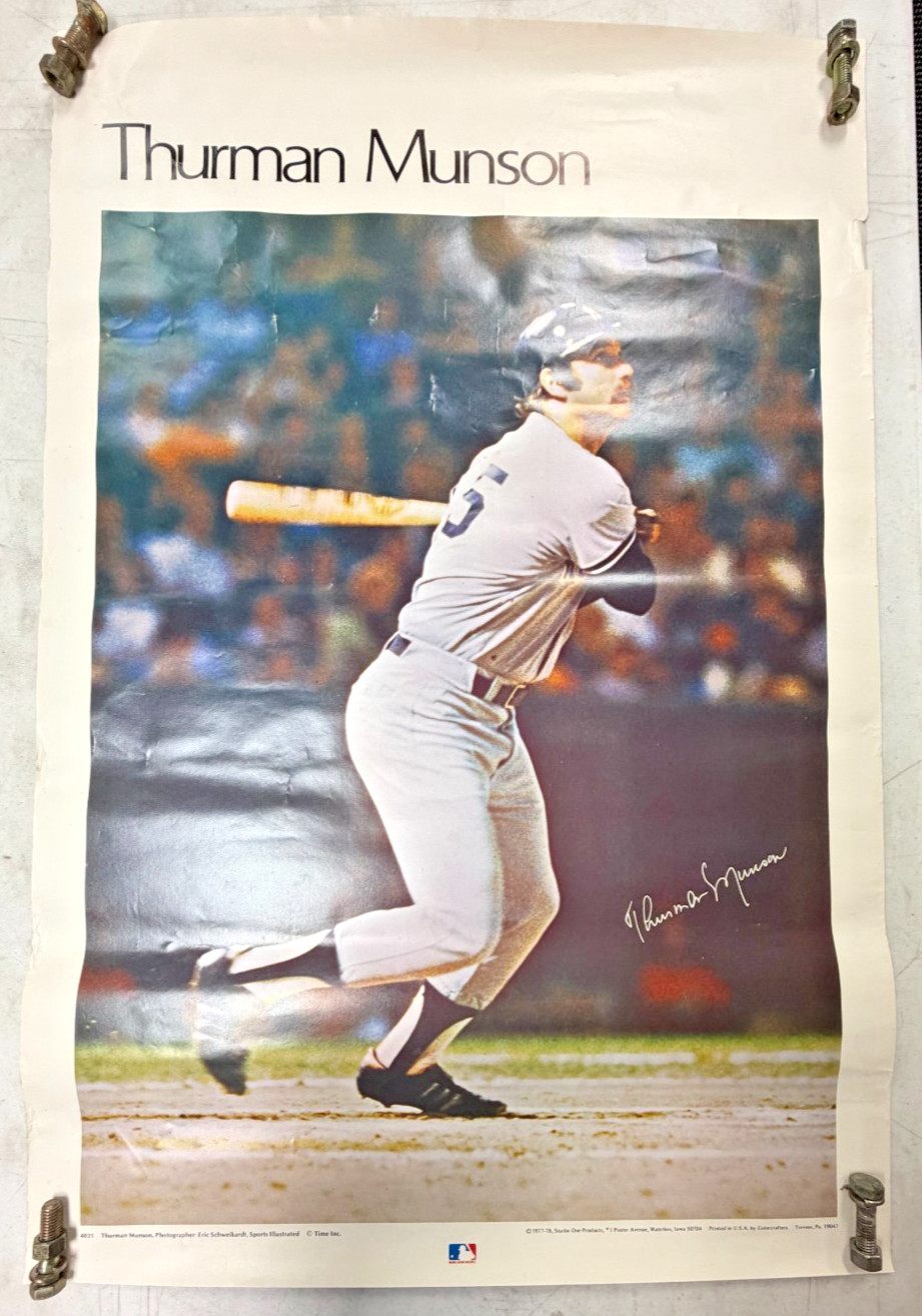 1977 78 Thurman Munson Yankees Sports Illustrated Studio One Poster 4031 Time