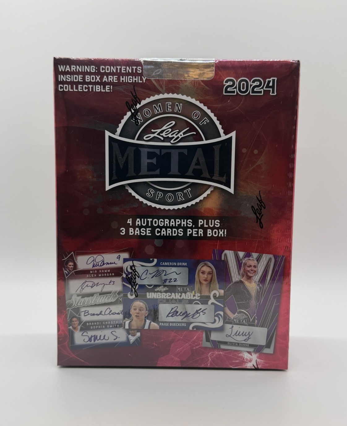 2024 Leaf Metal Women Of Sport Factory Sealed Hobby Box 4 Autographs Inside