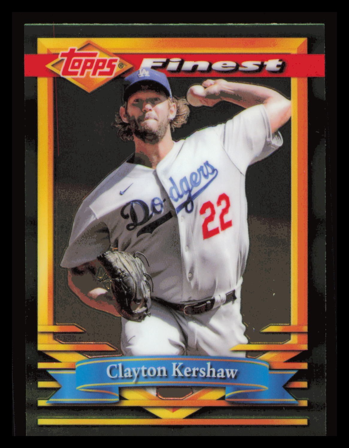 Clayton Kershaw 2021 Topps Finest Flashbacks #189 Dodgers – QUANTITY