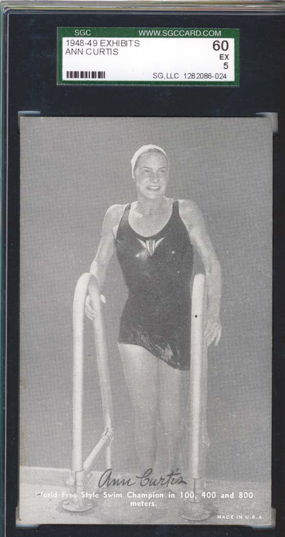 1948-49 Sports Champion Exhibits,Curtis,SGC60,Black/White Tint,8 Higher