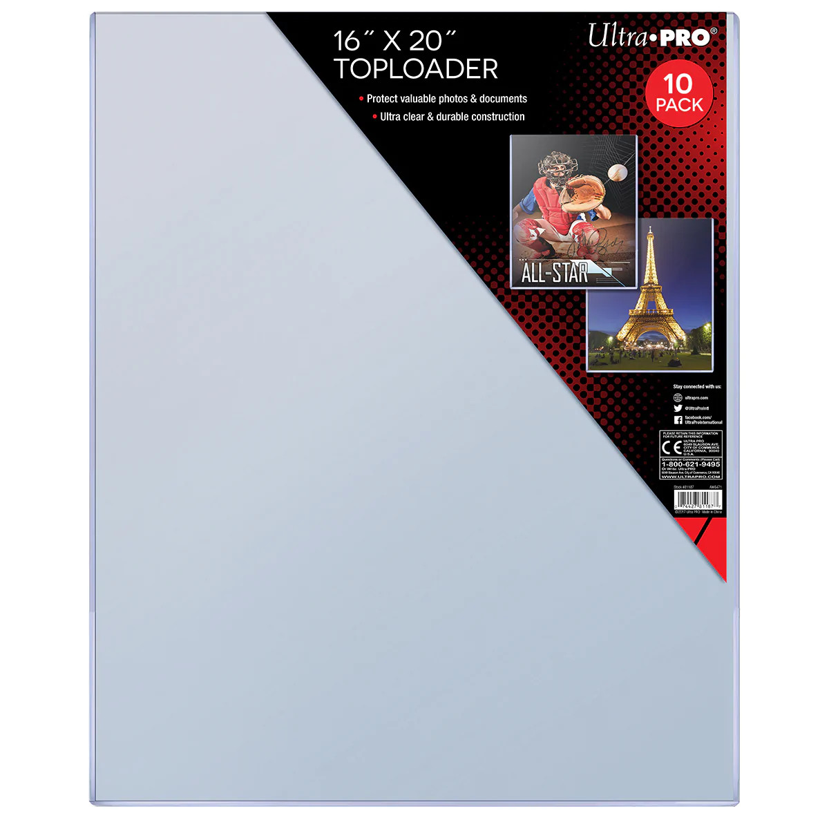 Ultra PRO 10Ct Toploaders Photo Collectibles Document Art Poster Organizer 16×20