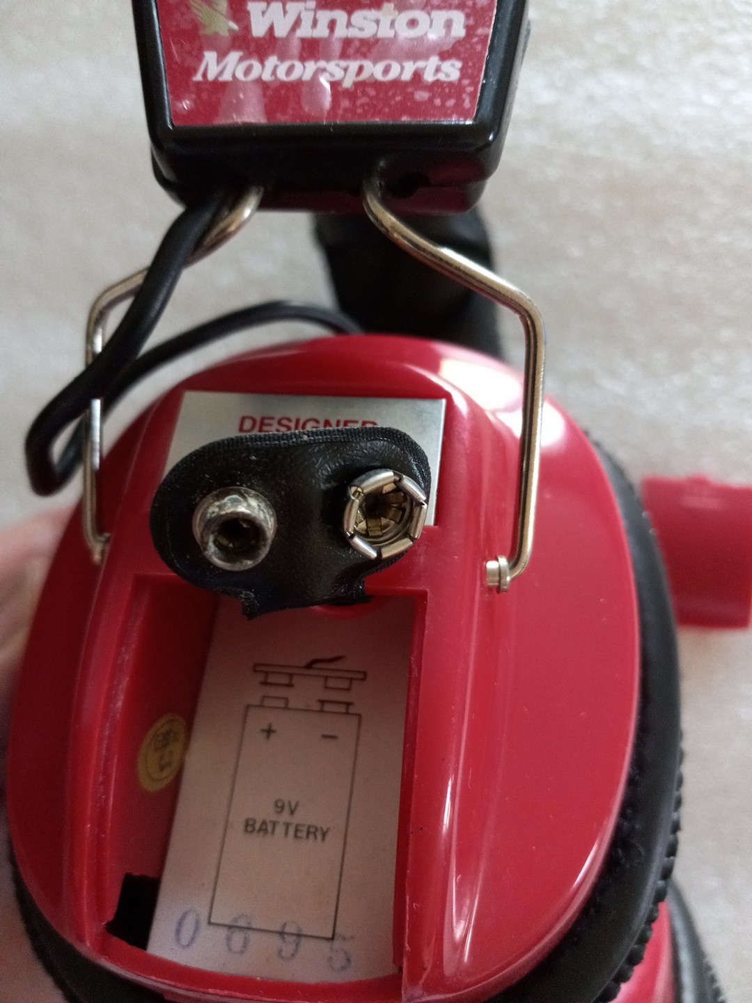 Winston Motorsports Headphone AM/FM Radio Headset Red Vintage Plz See Details