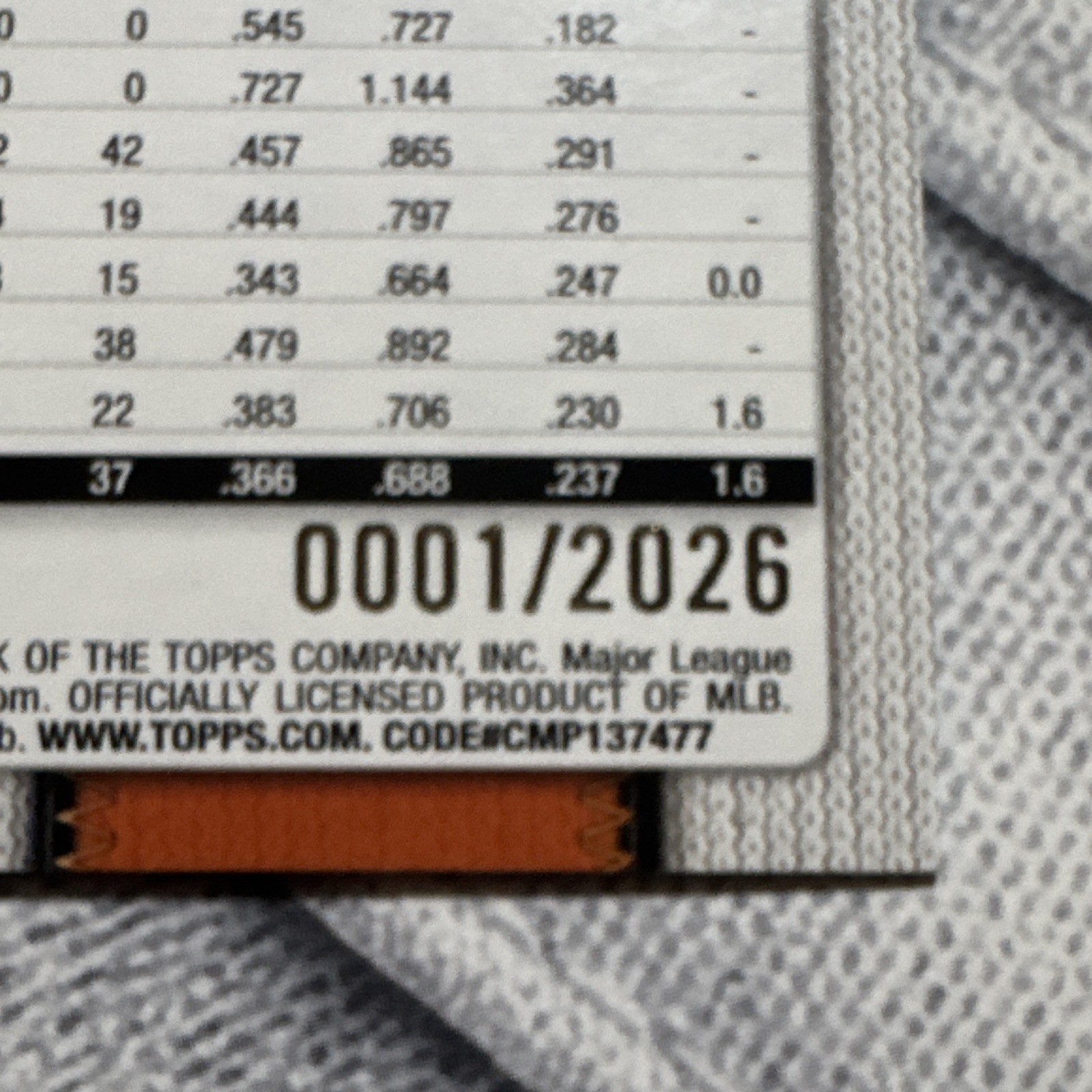 Topps 2026 Blaze Alexander Orioles #515 Gold Boarder Serial Numbered 0001/2026