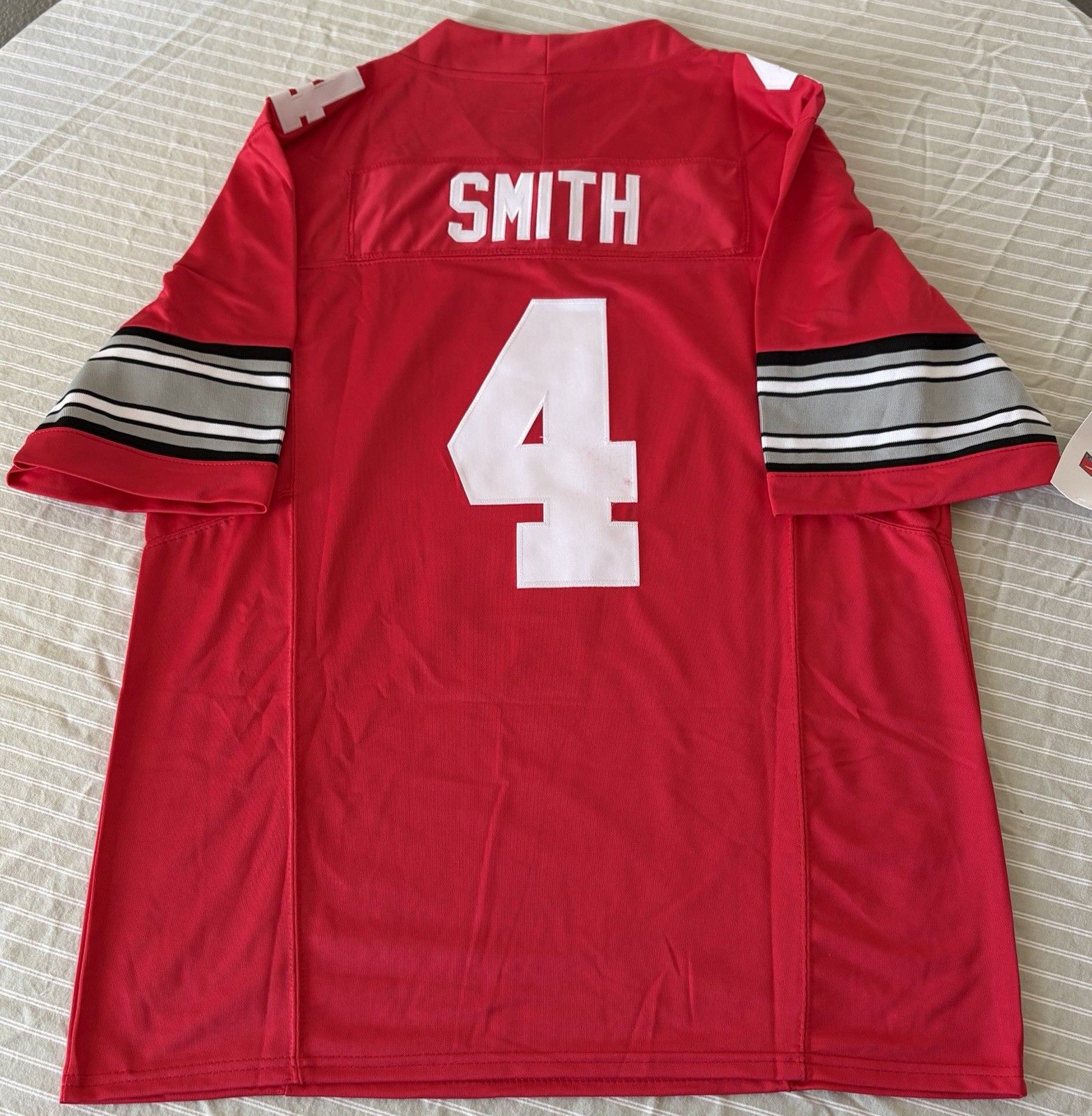 Jeremiah Smith Ohio State Buckeyes National Championship Jersey W/GOLD SWOOSH!