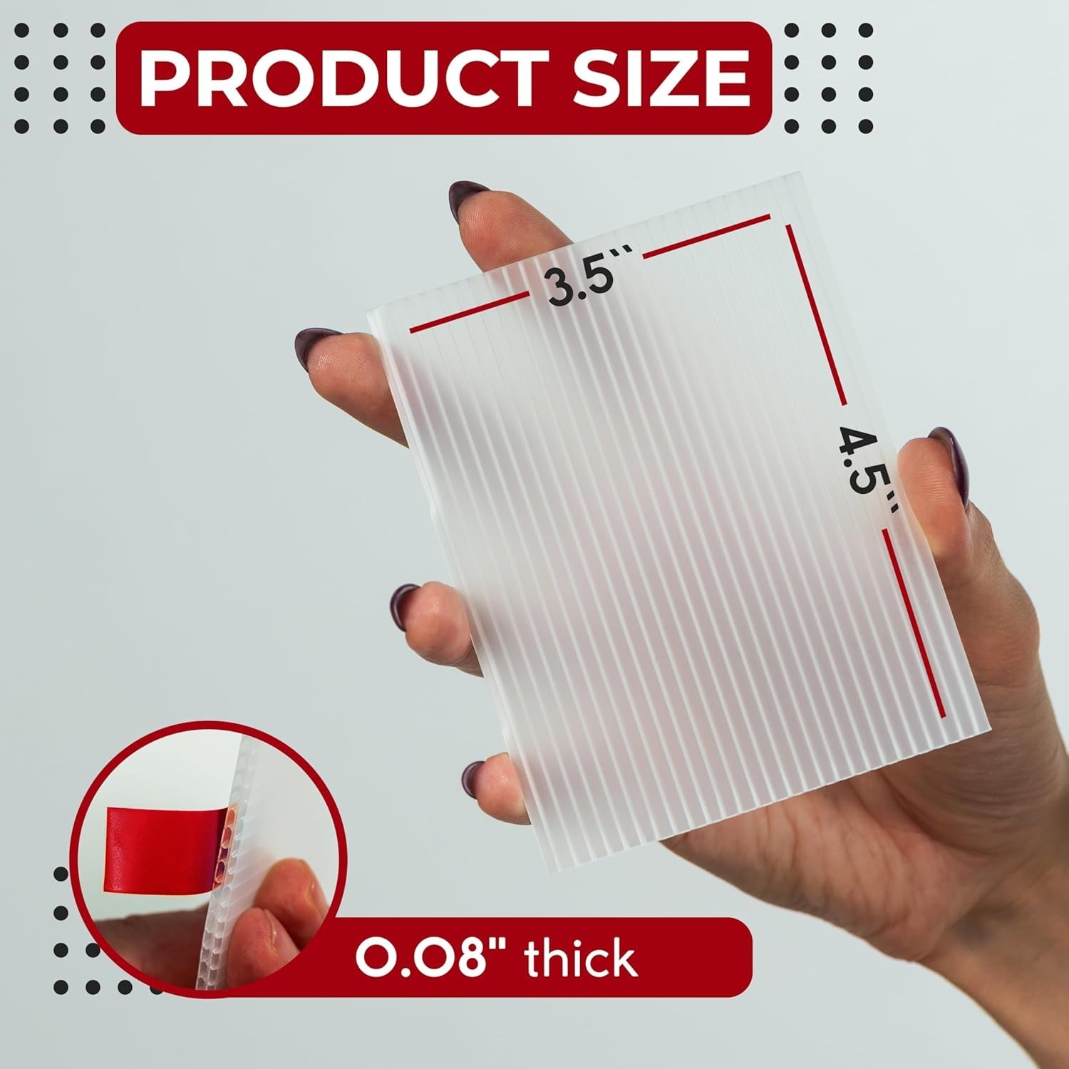 Trading Card Shipping Protector 120 Pack, 3.5″ x 4.5″, Durable Plastic