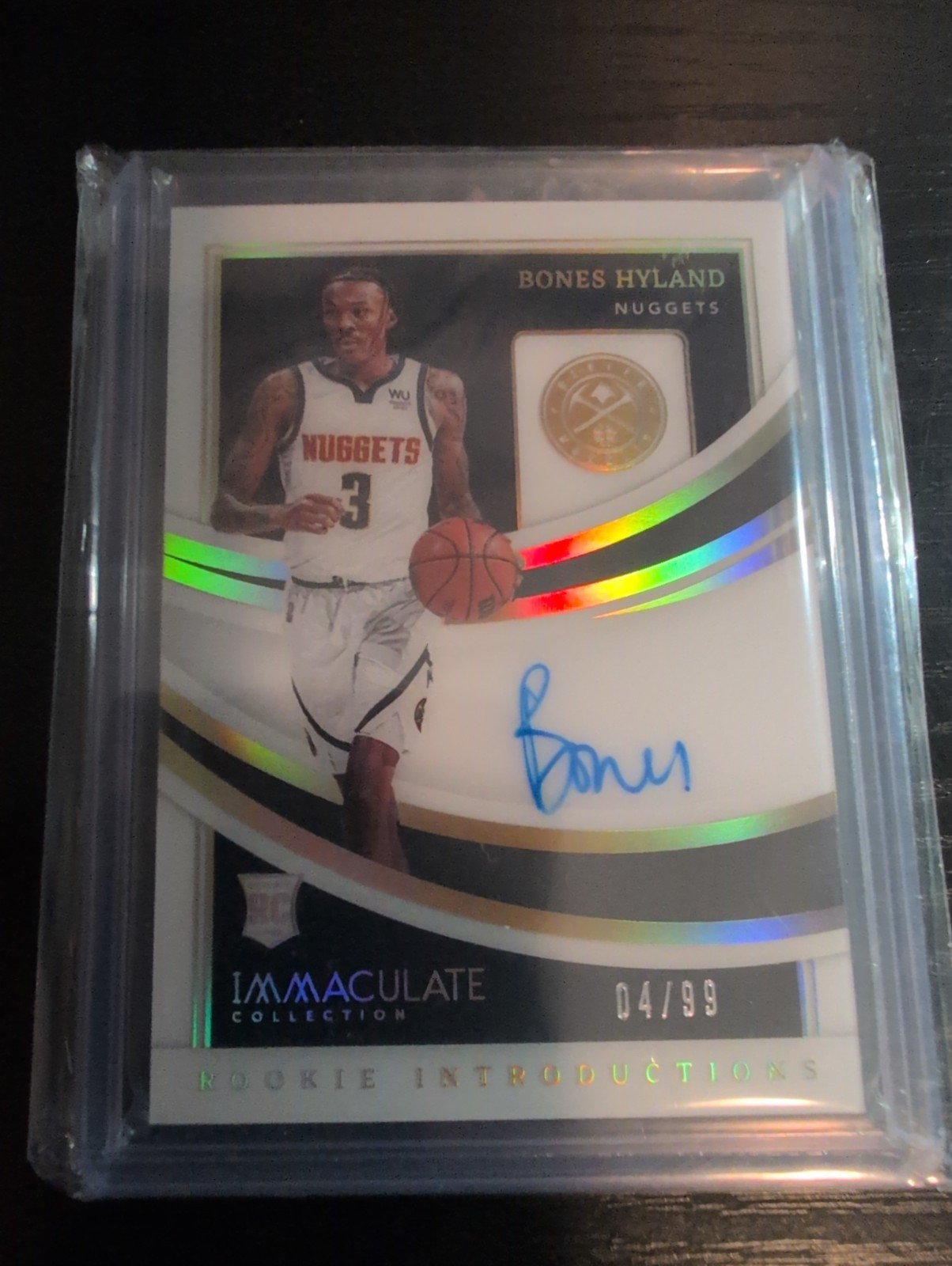 2021-22 Panini Immaculate Bones Hyland RC Introductions Auto /99 Rookie