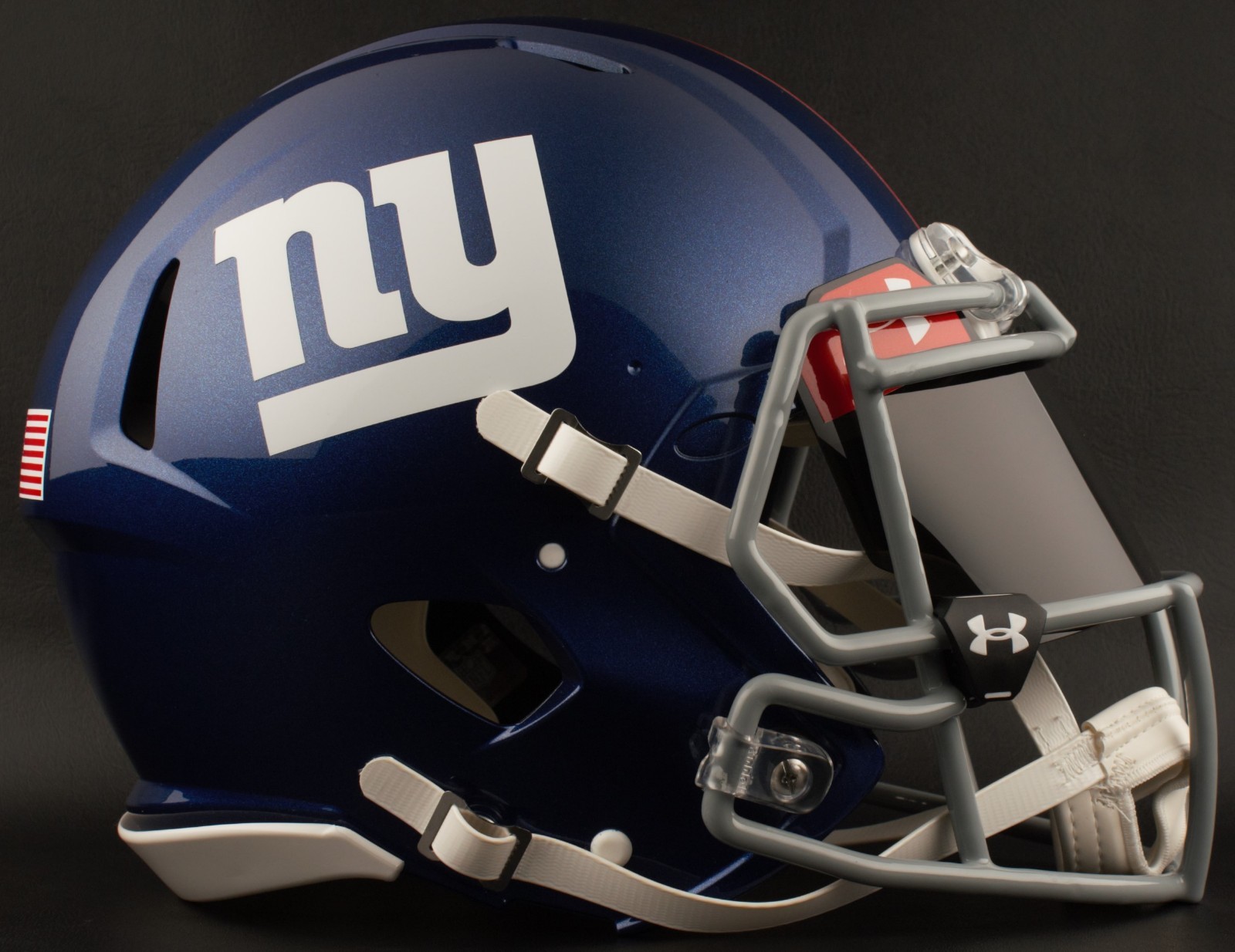 NEW YORK GIANTS NFL Authentic GAMEDAY Football Helmet w/ BLACK-TINT Eye Shield