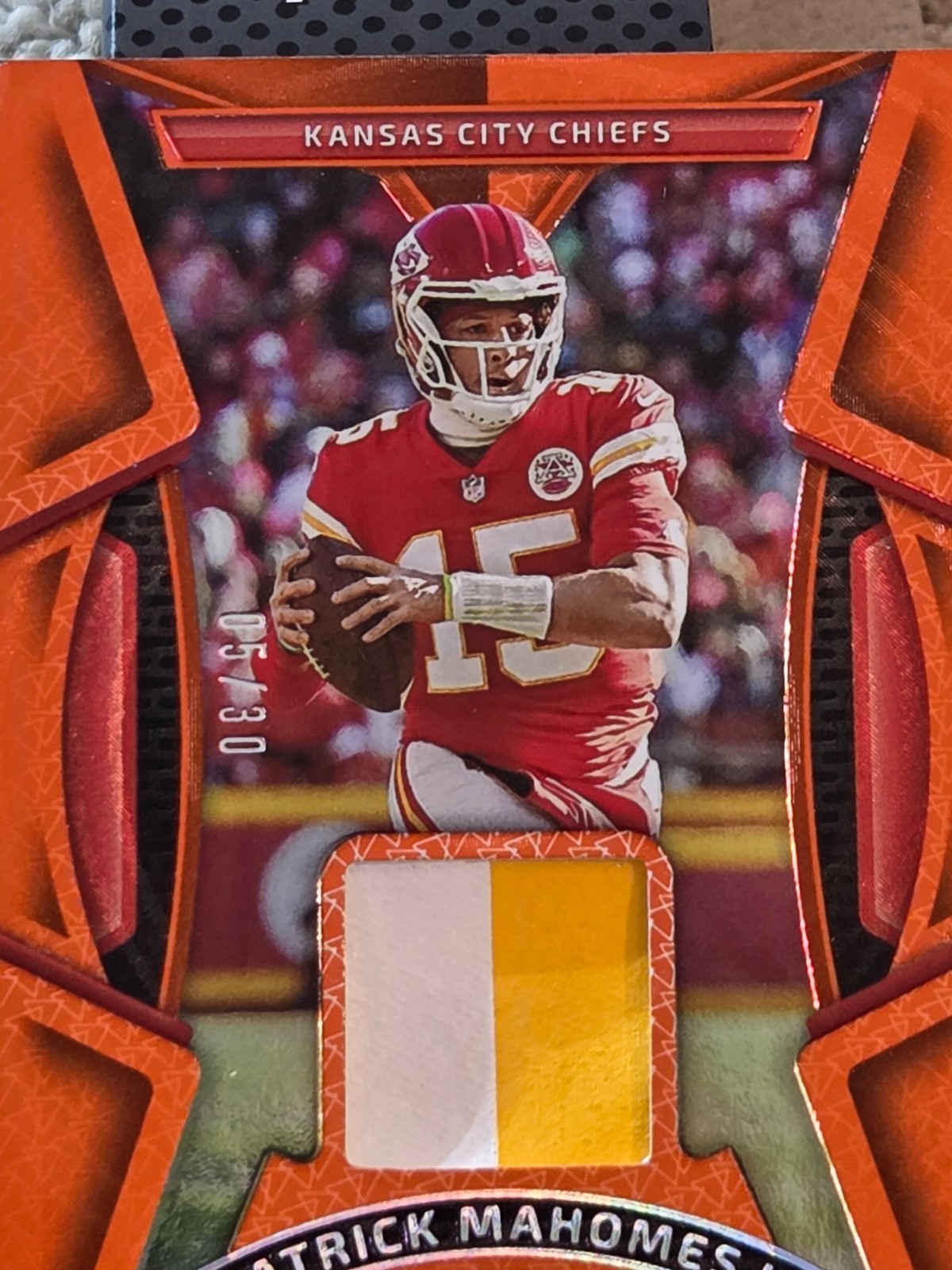 2023 Panini Certified Materials Patrick Mahomes II #MMPE-10 RELIC NUMBERED 5/30