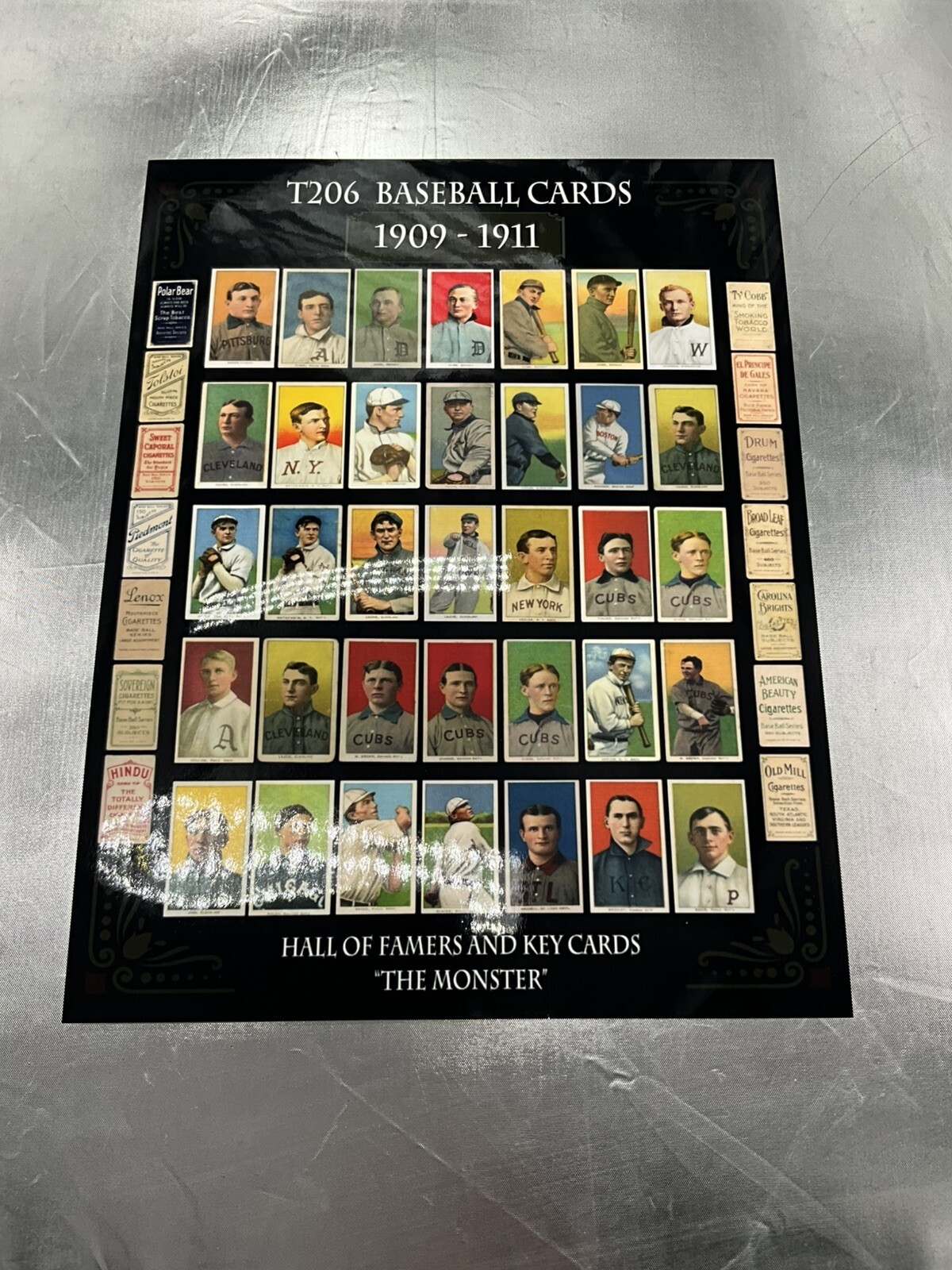 T206 Tobacco Baseball Card 8.5×11 Print Pro Platinum Paper