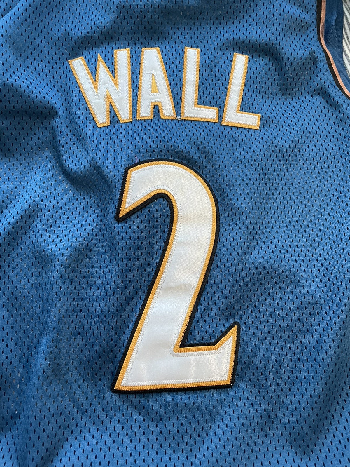 John Wall #2 Blue Adidas Swingman NBA Washington Wizards Men’s S Jersey (C528)