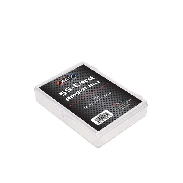 (1) BCW HINGED BOX – 55 COUNT (CT) BOX