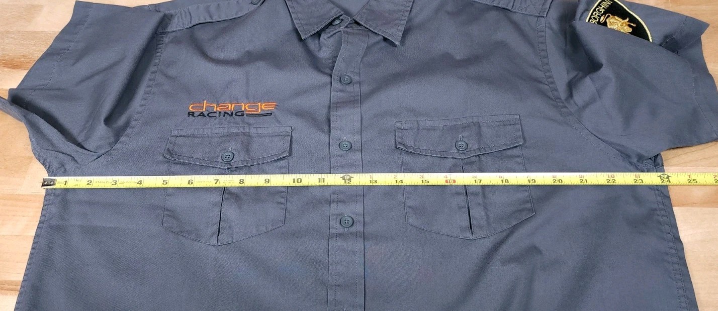 Lamborghini Blancpain Change Racing Super Trofeo Large Team Issue SS Button Up