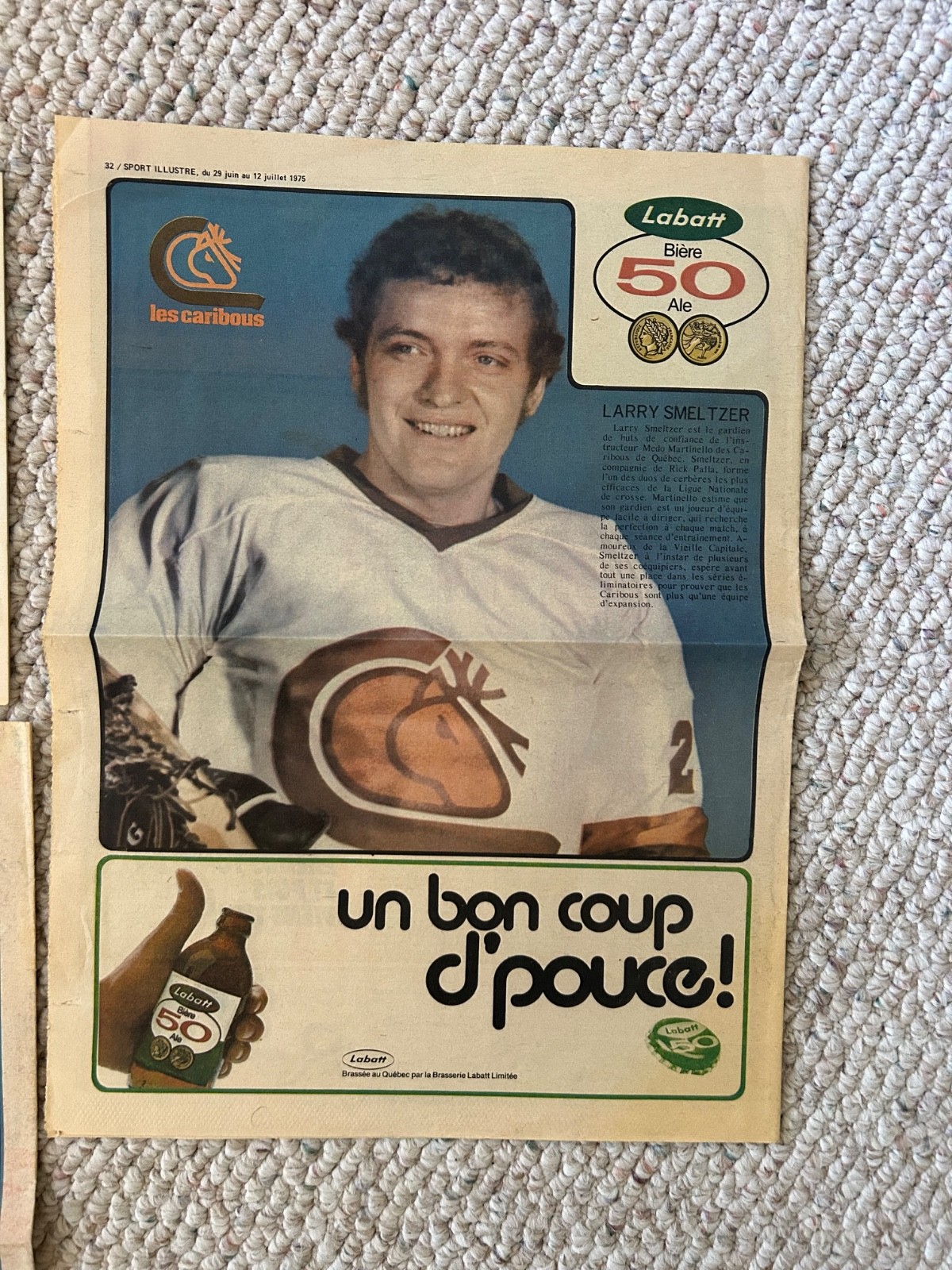 Rare 1974/1975 National Lacrosse League Memorabillia