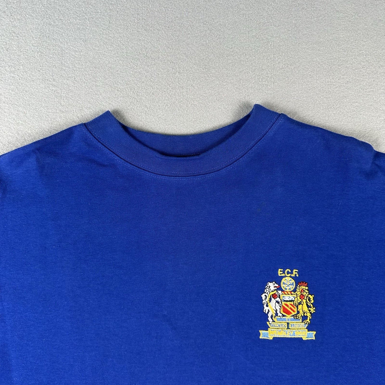 Vintage Toffs Manchester United Jersey Men’s Large Blue #7 George Best Retro