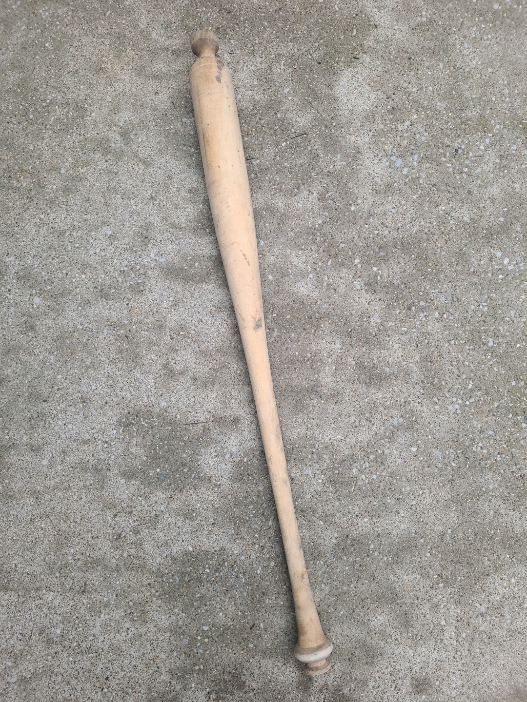 Unfinished Louisville KY Slugger Wooden Baseball Bat Set Up Pro Stock Warped Bat