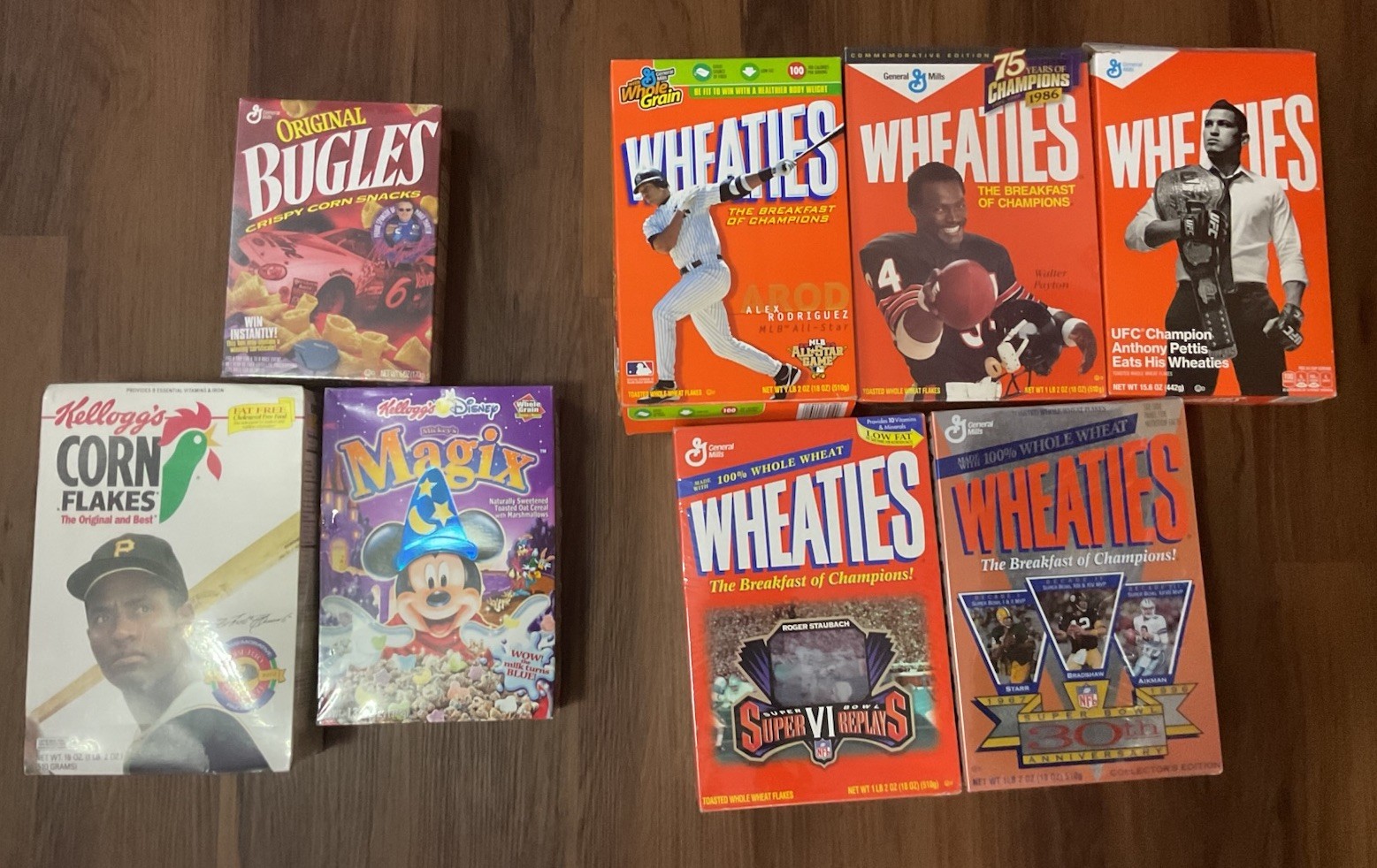Sports memorabilia Wheaties Kellogg’s & General Mills Cereal Box Lot of 8