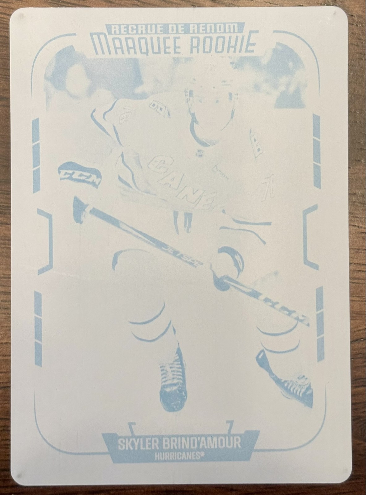 Skyler Brind’amour 2025-26 O-pee-chee Marquee Rookie Printing Plate Cyan 1/1