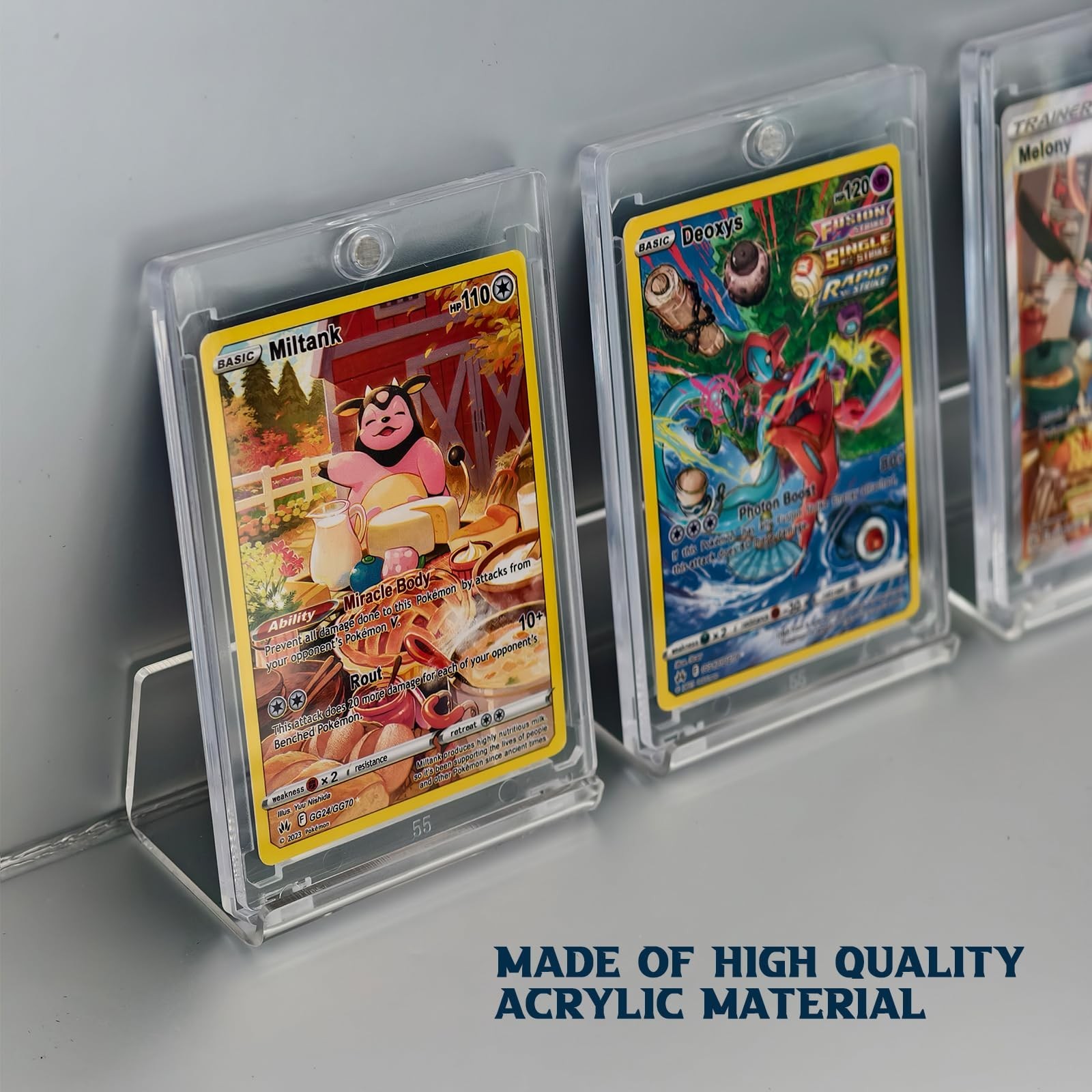 12 Pack Sports Card Slab Display Shelf for Wall, Acrylic Clear Graded Trading…