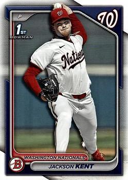 2024 Bowman Draft Paper Prospects #BD-174 Jackson Kent 1st Washington Nationals