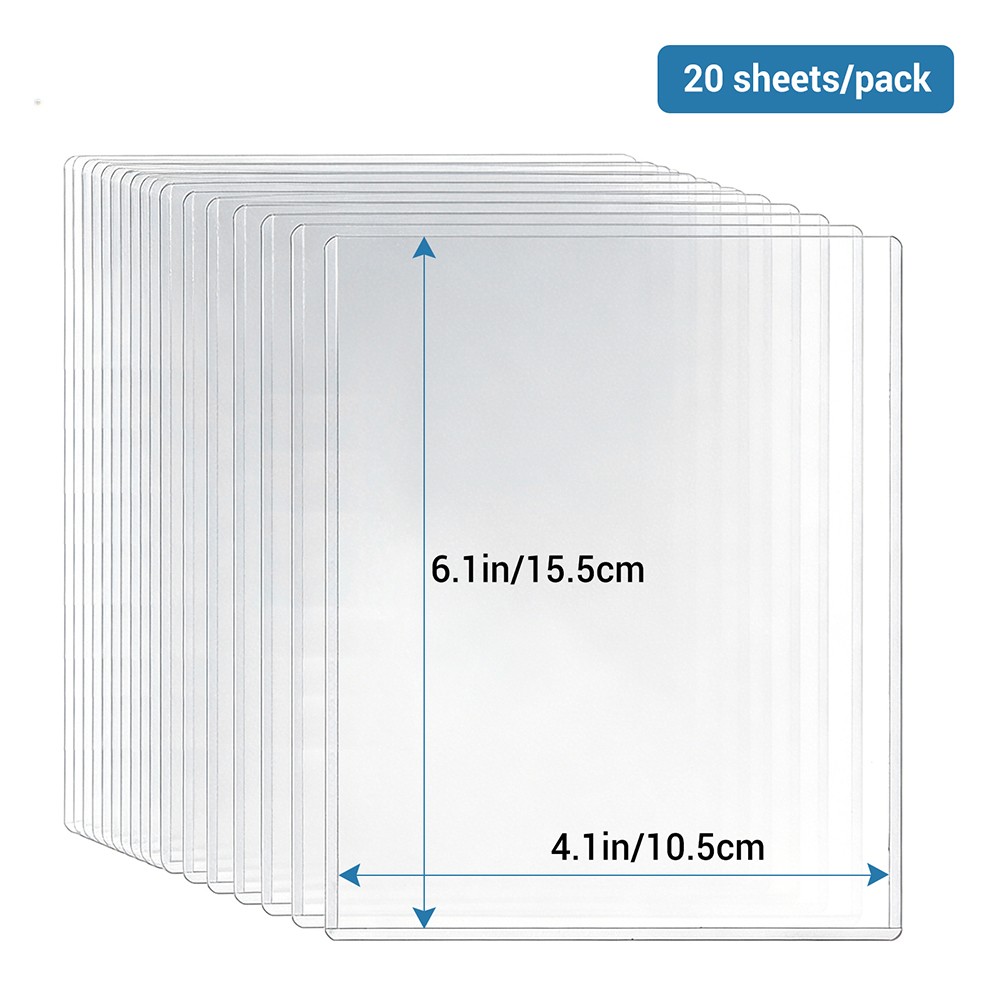 Rigid Print Protector Clear Plastic Sleeves Photo Postcard 4x 6”/ 5x 7”/ 6×9”