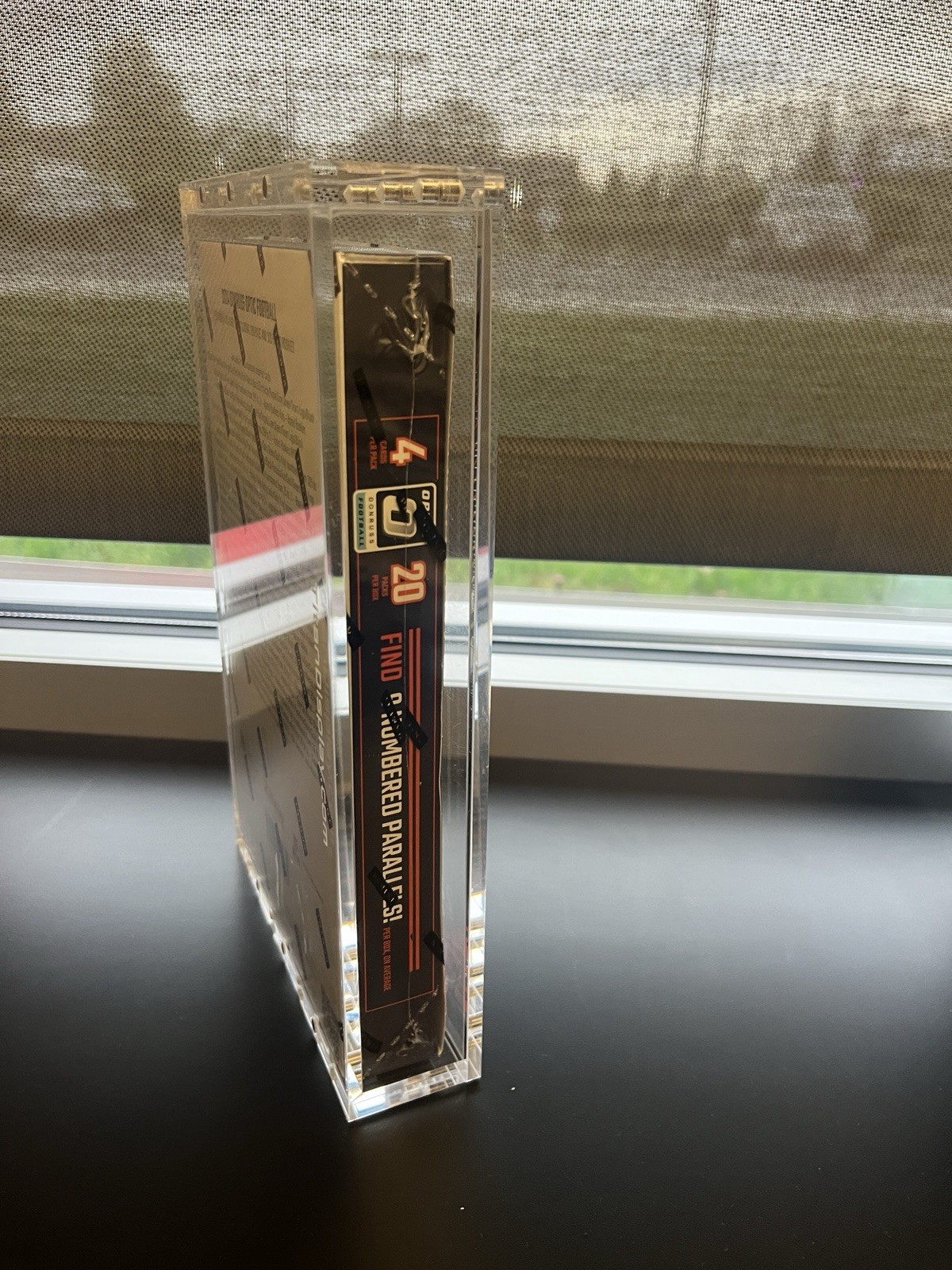 Acrylic Display Case Magnetic Lid FITS 2024 Donruss Optic Football Hobby Box