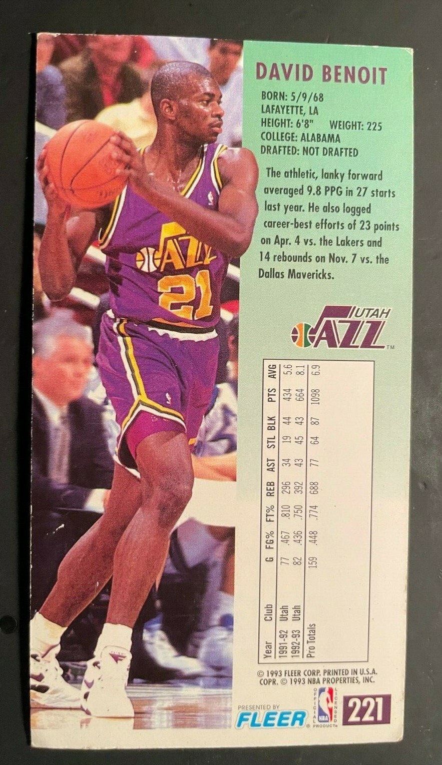 4 BASKETBALL OVER-SIZE CARDS 5 INCHES TALL FREE SHIPPING