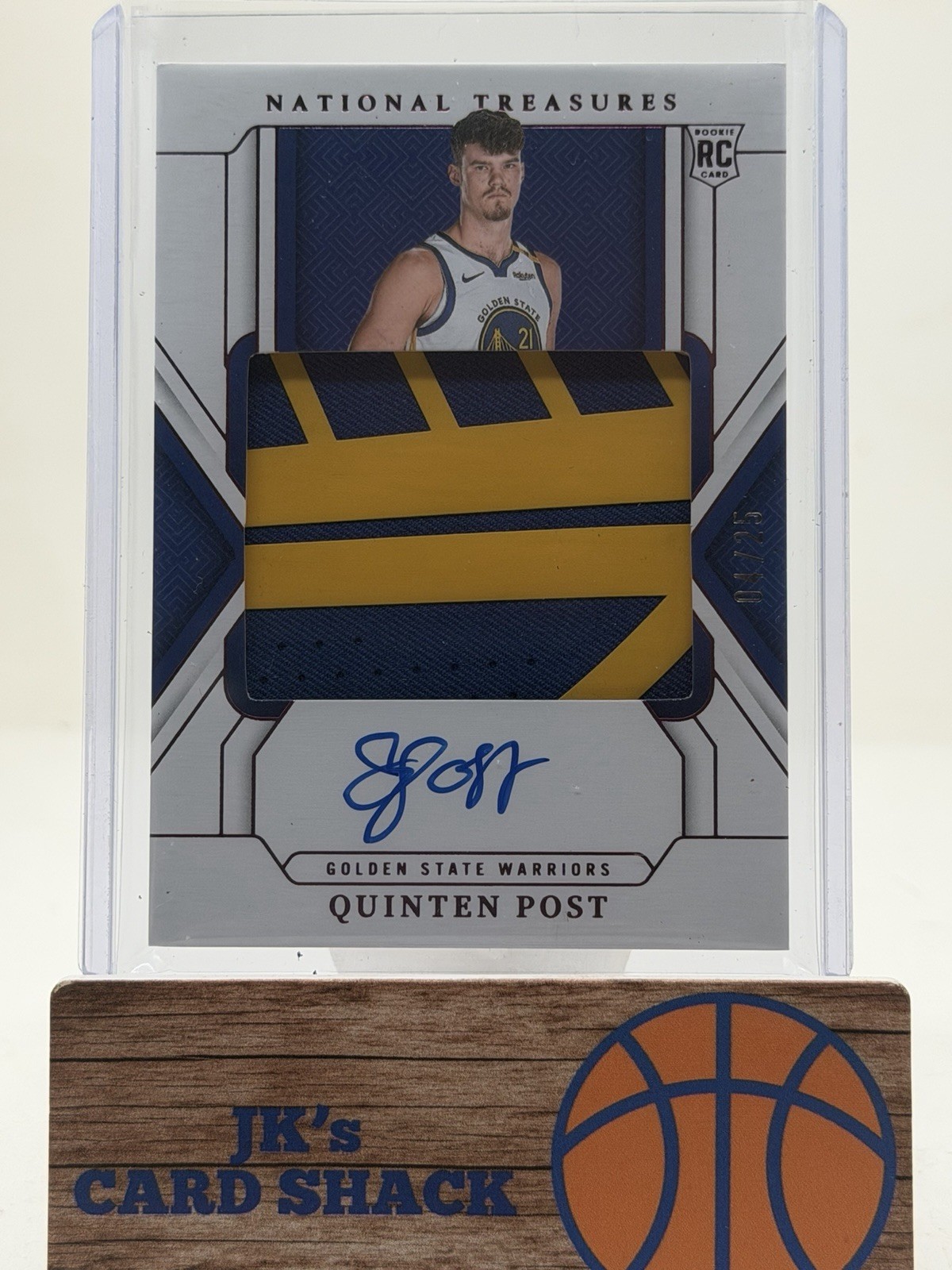 2024-25 National Treasures Quinten Post Rookie Patch Autographs Pink /25 #147