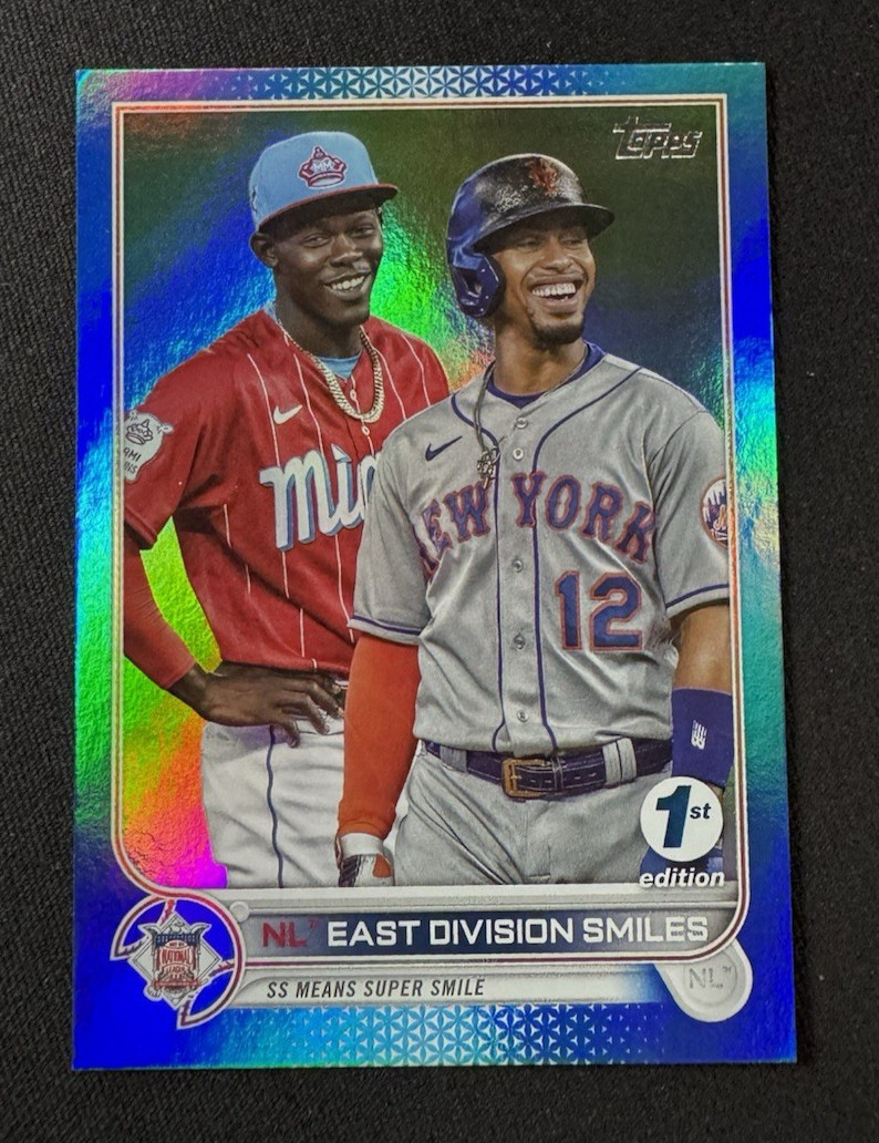 2022 Topps Series 1 1st Edition Checklist Francisco Lindor Jazz Chisholm #’d 1/5