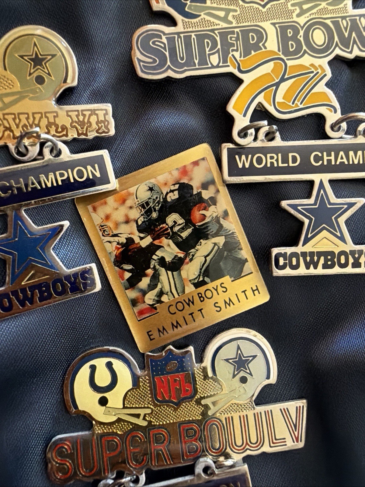 Vintage Dallas Cowboys Jacket With Pin Collection