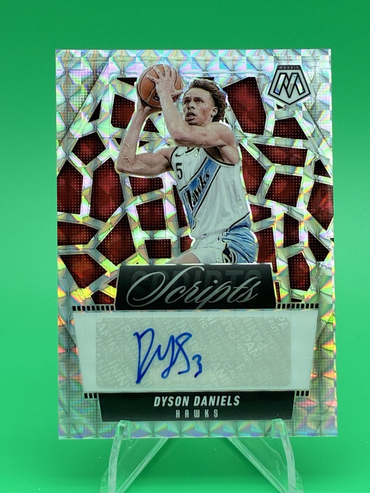 Panini 2024-25 Mosaic Scripts Dyson Daniels Atlanta Hawks Autograph MS-DYS