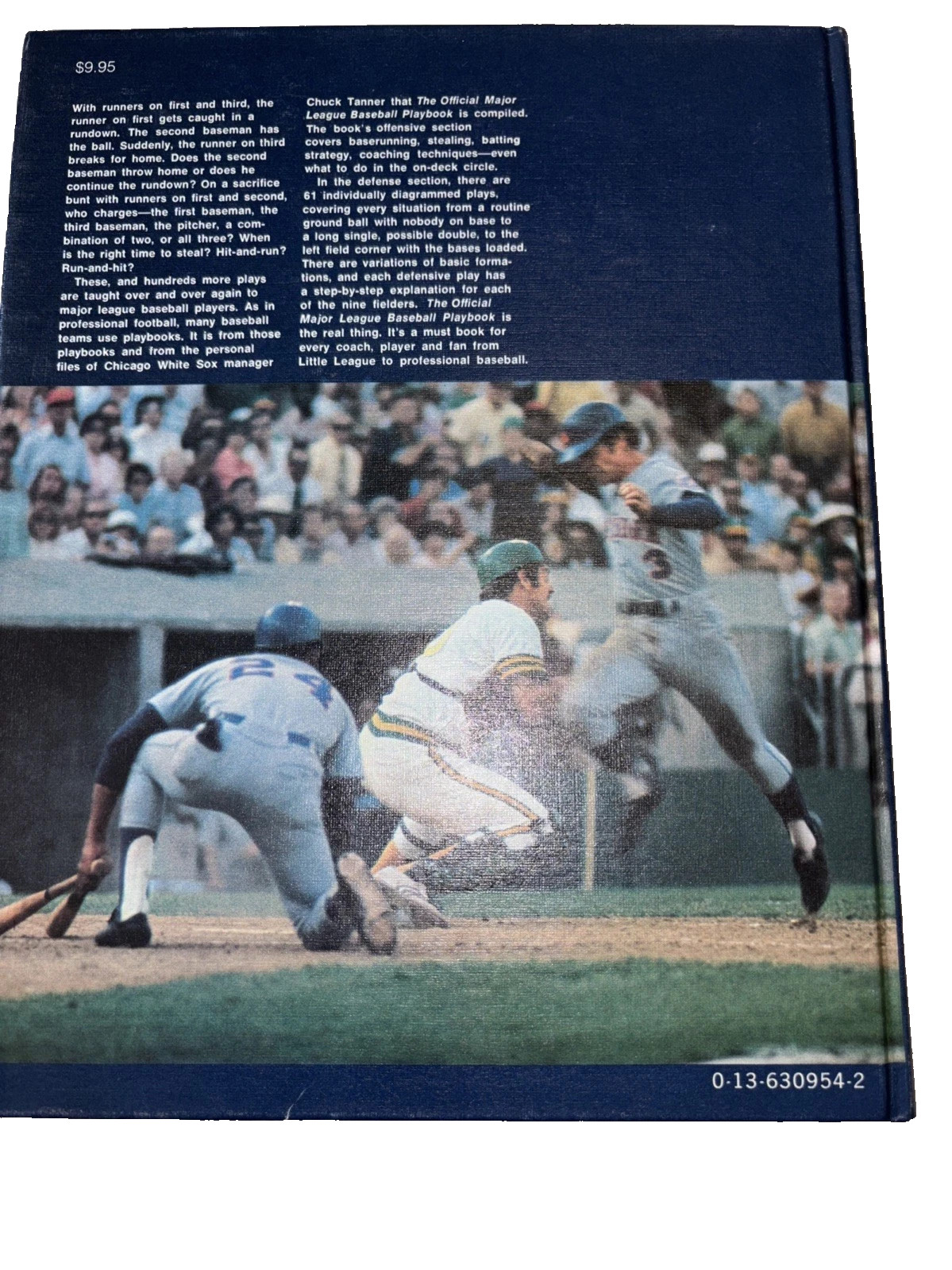 1974 Offical Major League Baseball Playbook 1st Edition Hardcover Book Vintage