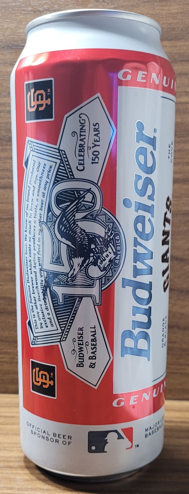 San Francisco GIANTS Budweiser 25oz – MLB – 2026 – BEER CAN
