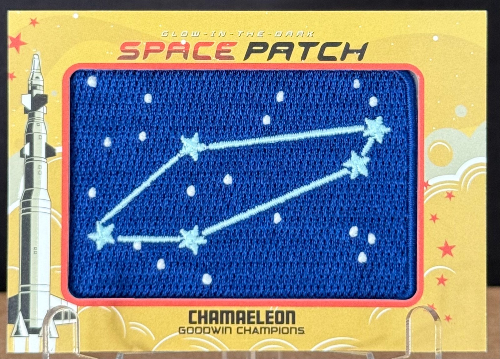 2023 Upper Deck Glow-In-The-Dark Space Patch – Chamaeleon Constellation #GSP-11