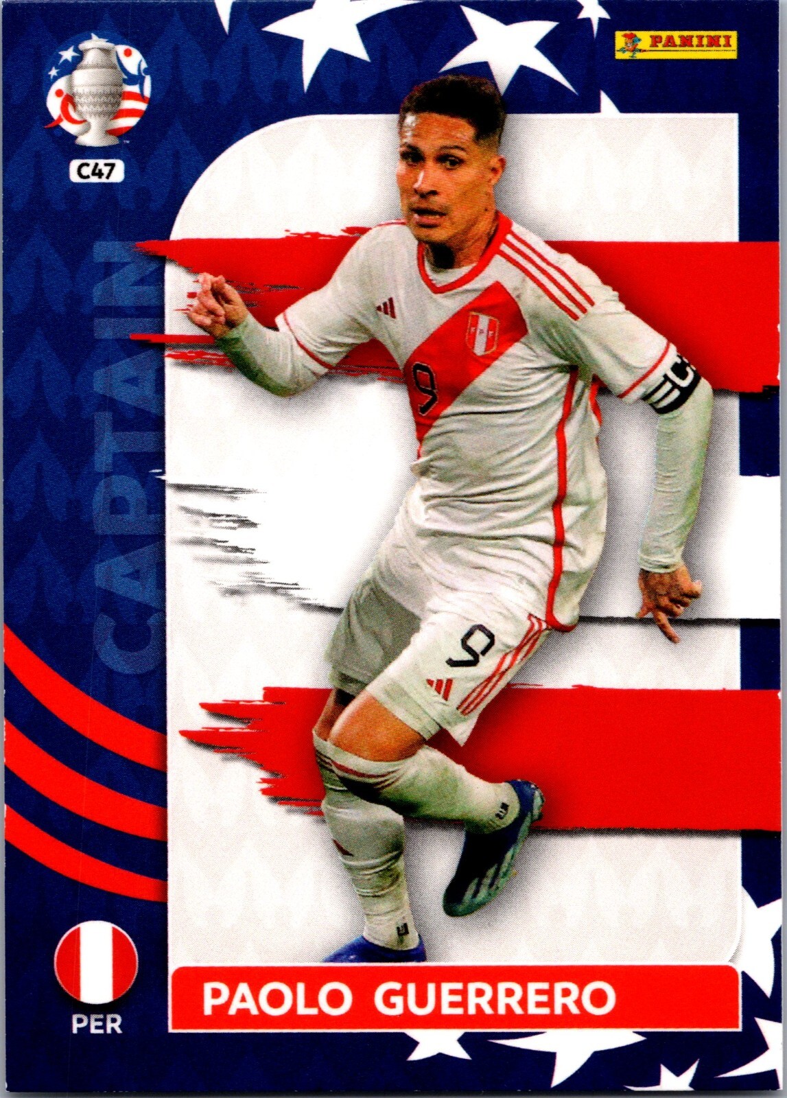 2024 Panini Copa America Upgrade Peru Paolo Guerrero