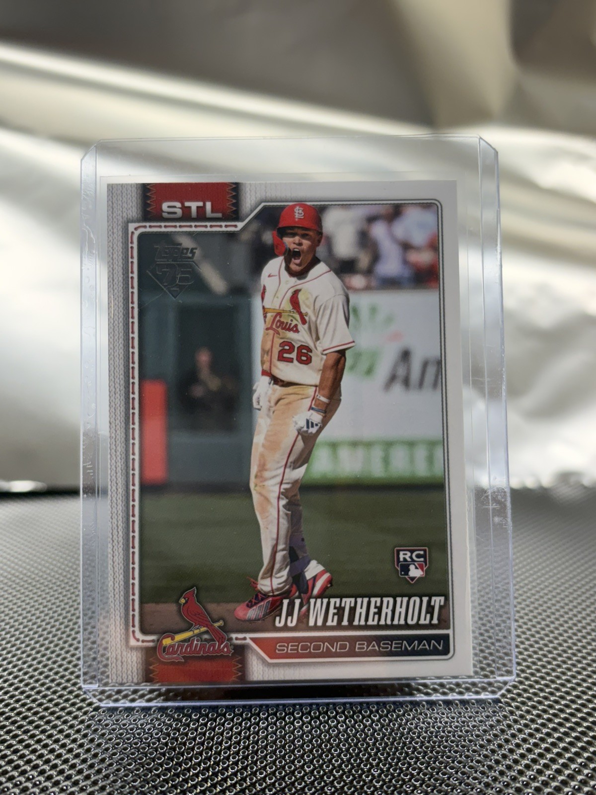 2026 Topps Series 2 #698 JJ Wetherholt Short Print Rookie Cardinals RC SSP SP