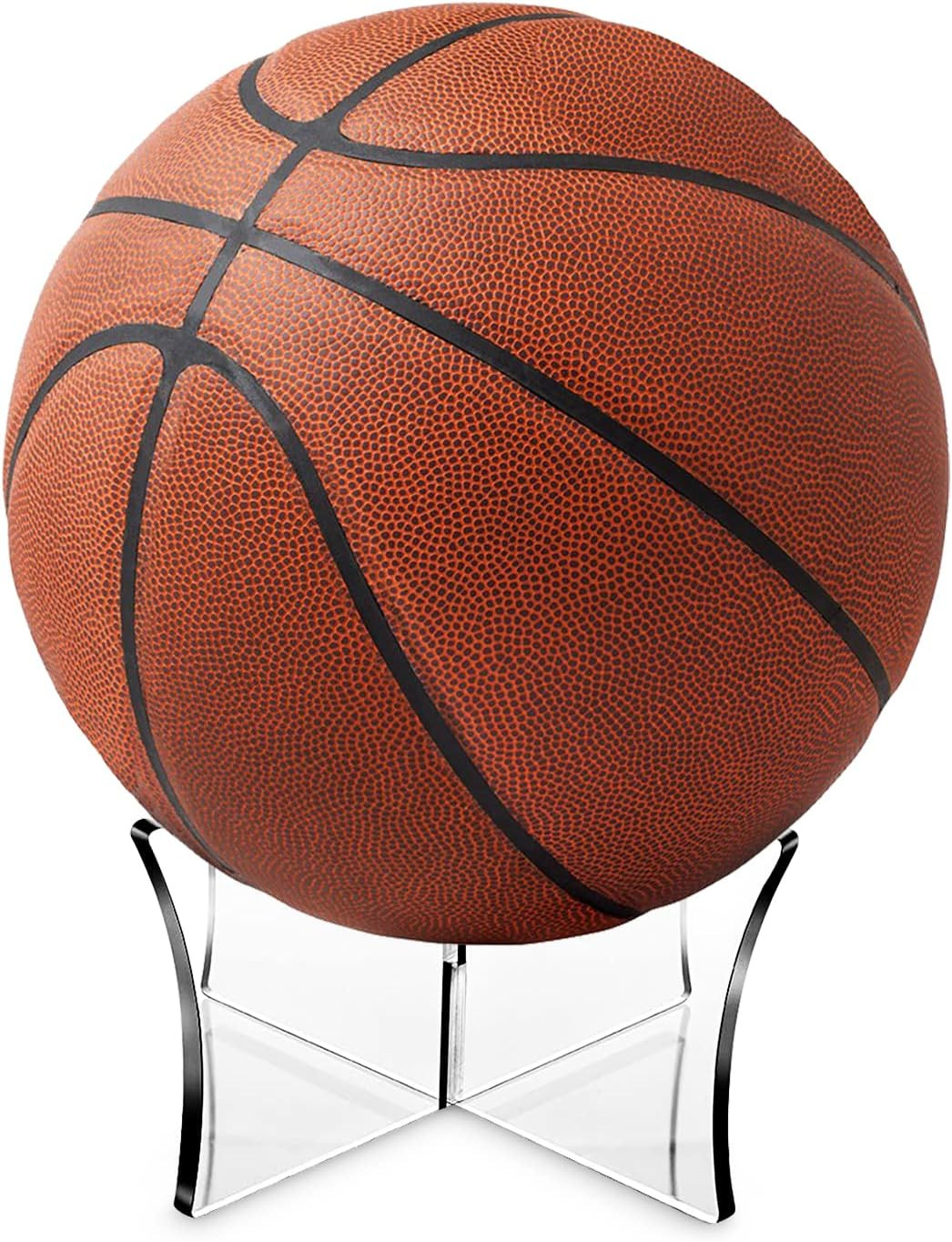 Acrylic Display Rack, Ball Stand Holder Display Stand for Basketball, Football .