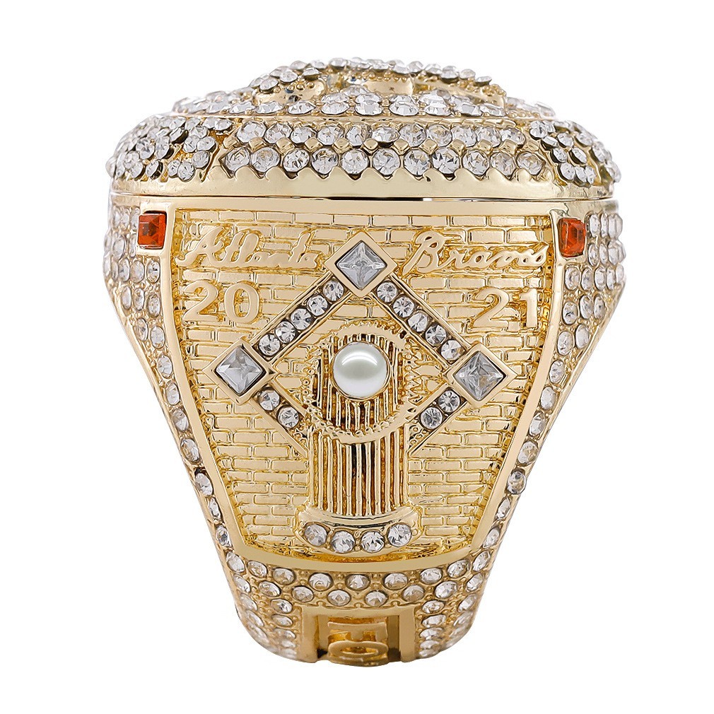 2021 Atlanta Braves World Series Ring – ALBIES #1 – Fan Gift – MLB Replica Ring