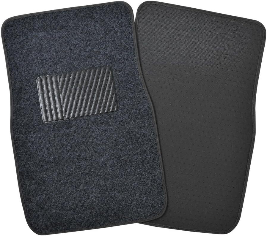 Classic Carpet Floor Mats for Car & Auto – Universal Fit -Front & Rear with Heel