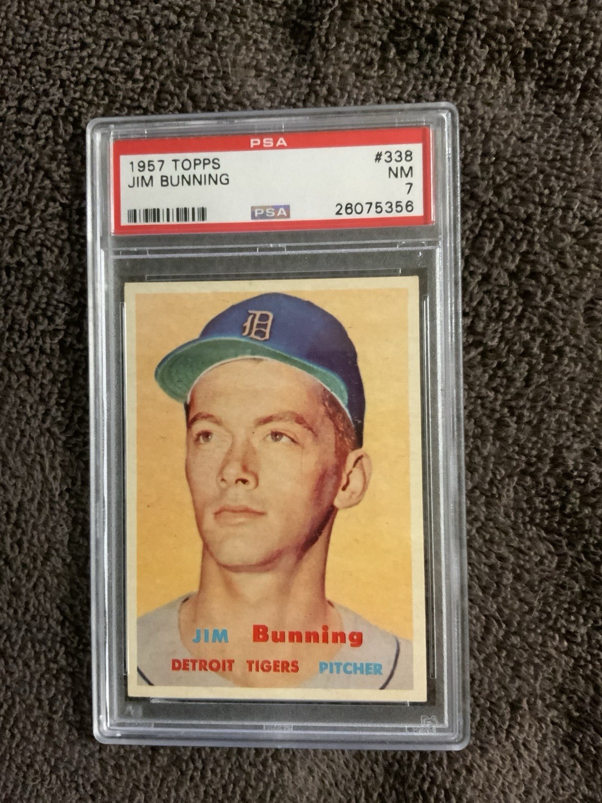 1957 TOPPS JIM BUNNING PSA 7