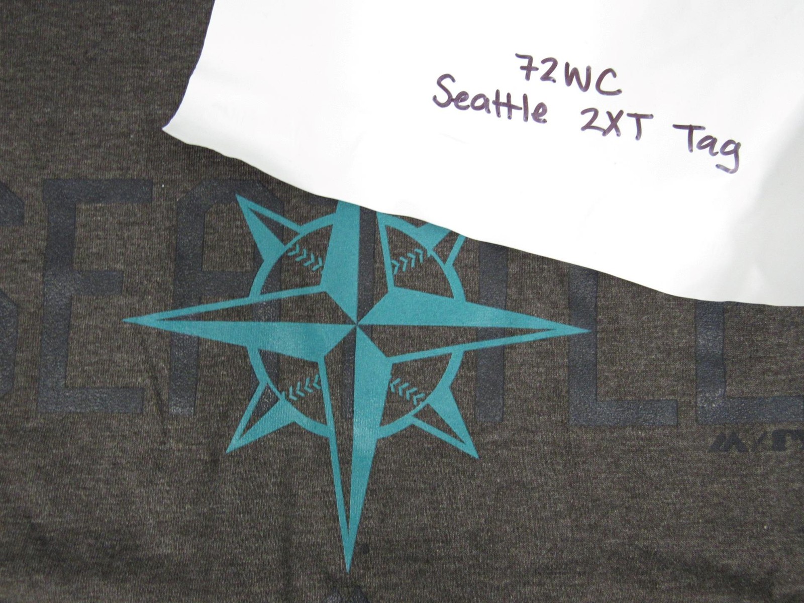 New Seattle Mariners Mens Size 2XL-Tall Majestic Gray Shirt