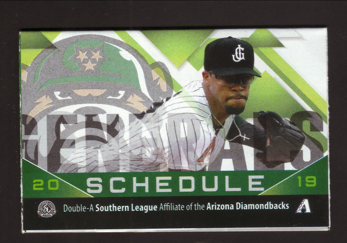 Jackson Generals–2019 Pocket Schedule–Sports Orthopedics & Spine–Diamondbacks