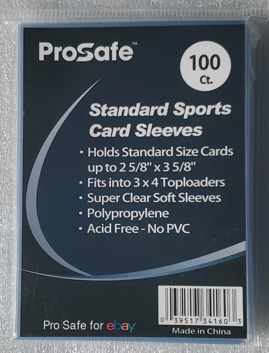 1 Pack of 100 CT. ProSafe STANDARD TRADING SPORTS CARD Sleeves (PENNY) POKEMON
